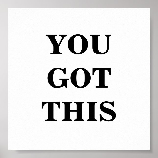 Você Tem Essa Poster Minimalista (Frente)