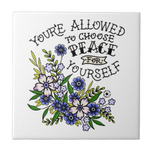 Você tem permissão para escolher a paz para si mes