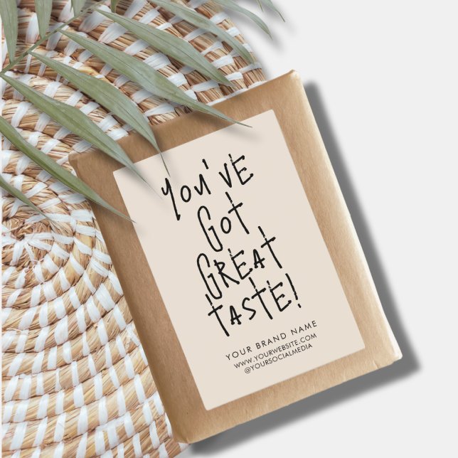 Você tem rótulo de embalagem de selo de caixa de ó (Criador carregado)