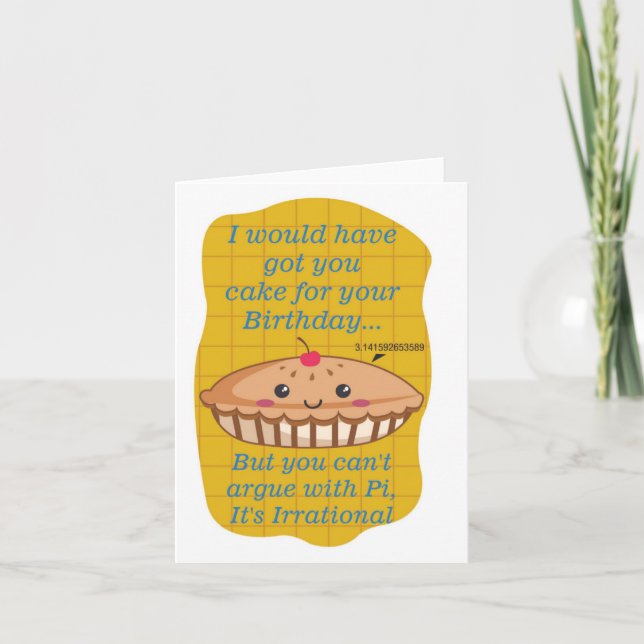 Você Tem Um Cartão De Aniversário De Bolo (Frente)