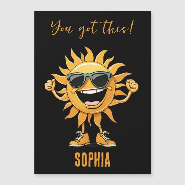 Você tem um Sol engraçado com óculos escuros (Frente)