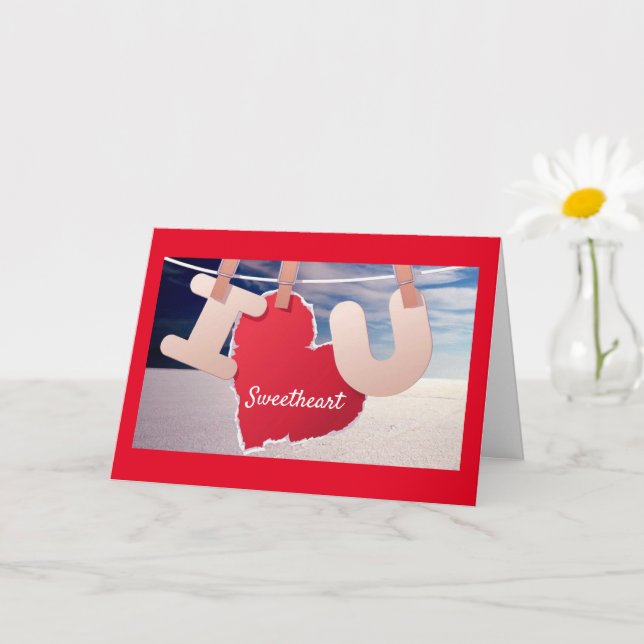 **VOCÊ VAI CASADO "ME" (EU TE AMO) CARTÃO (Planta pequena)