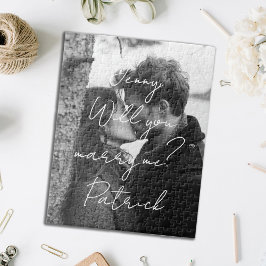 Você vai me Casado de Quebra-cabeça Vertical Preto