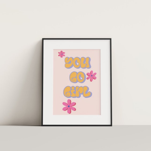 Você vai Poster de Motivação Colorida (Criador carregado)