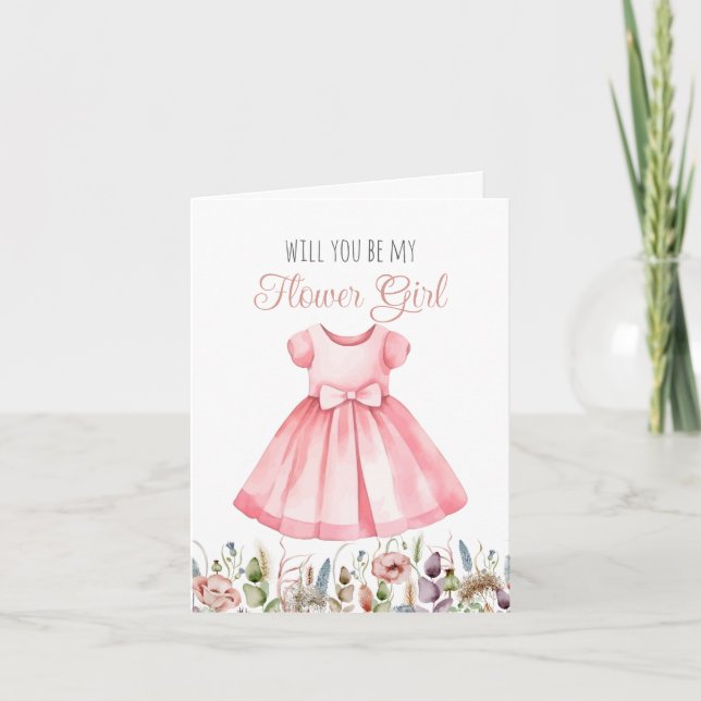 Você vai ser meu cartão de menina das flores? (Frente)