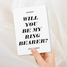 Você Vai Ser O Meu Portador De Anéis? Convite de T