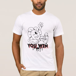 Você Vence Camiseta Cartoon – Vitória Divertida de