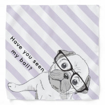 Você viu a minha bola? Pet Dog Bandana