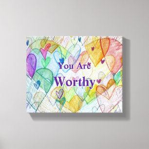 Vocês São Corações Dignos, Canvas Wall Art