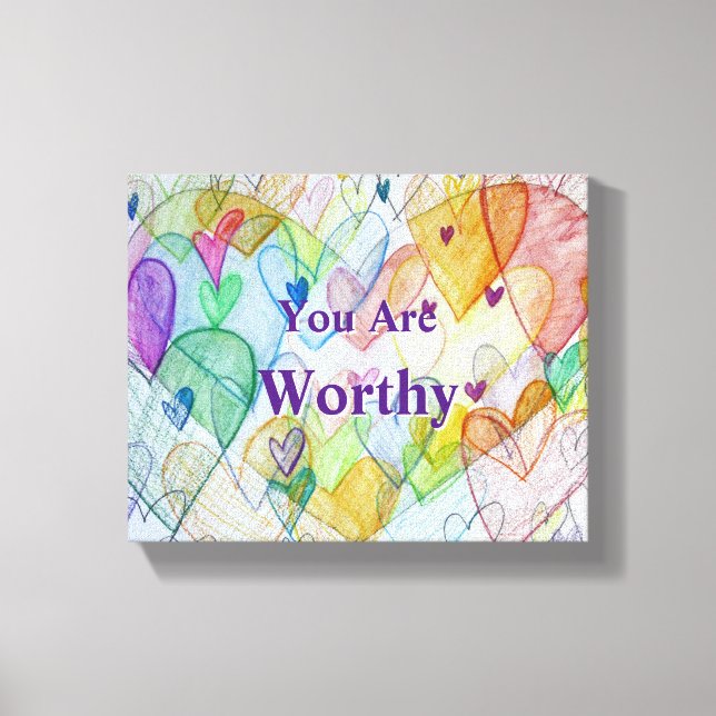 Vocês São Corações Dignos, Canvas Wall Art (Frente)
