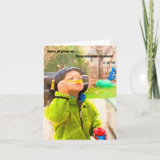 Vocês todos cresceram com um cartão de graduação (Frente)