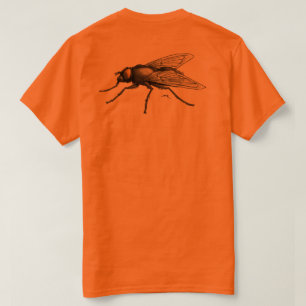 Voe as mulheres Buddy camiseta laranja para trás