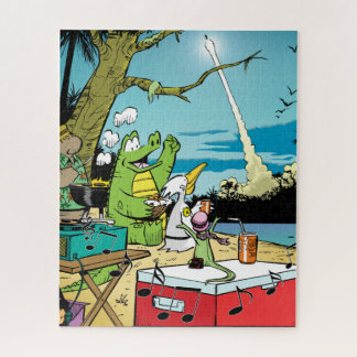 Voe-Me Para O Quebra-cabeça Da Lua