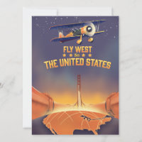 Voe para o Oeste Veja os Estados Unidos.