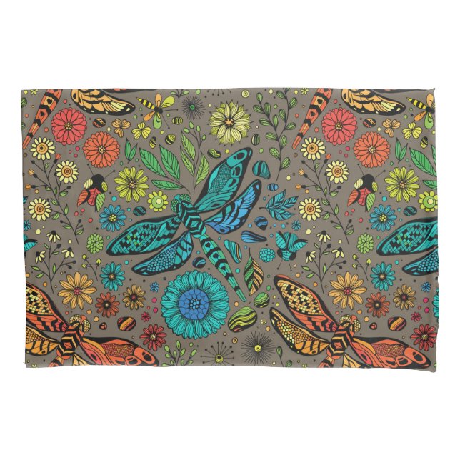 Voe, voe libélula em marrom (Frente-Esquerda)