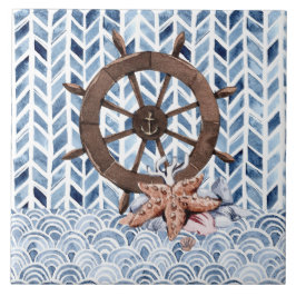 Volante do navio, estrela, padrão náutico