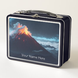 Volcano Explorer Metal Lunchbox - Personalize-o