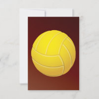 Voleibol Amarelo Fundo Vermelho Terrível
