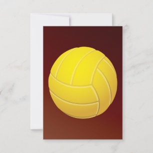 Voleibol Amarelo Fundo Vermelho Terrível