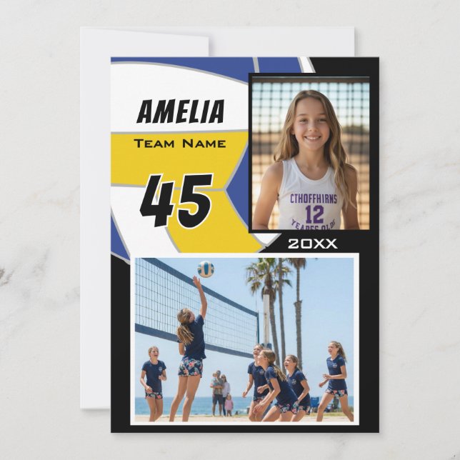 Volleyball Player 2 Photo Memory Mate (Frente)