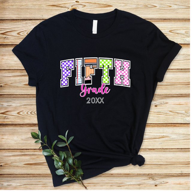 Voltar à Camiseta da Varsidade do Quinto Grau (Criador carregado)