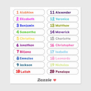 Voltar à Etiquetas de nome de Várias Escolas