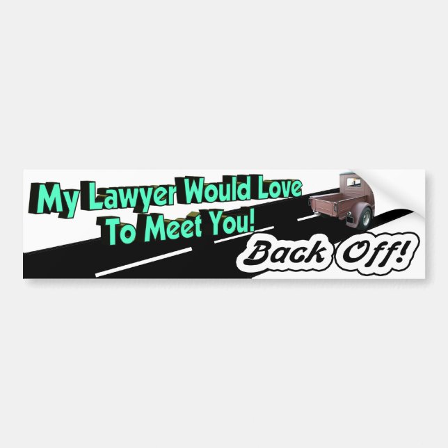 Voltar ao adesivo do para-choques legais (Frente)