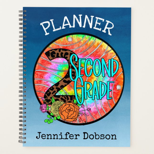 Voltar ao planejador da escola para o segundo ano (Frente)