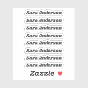 Voltar aos adesivos de nome personalizado da escol
