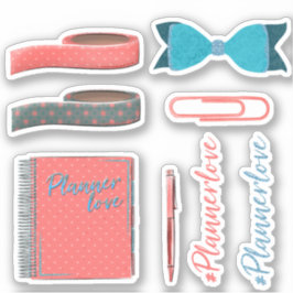 Volume de amor do planner 2, conjunto de adesivos