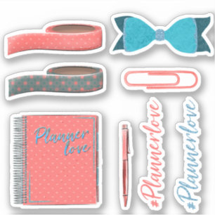 Volume de amor do planner 2, conjunto de adesivos