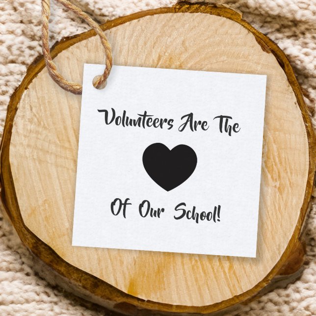 Voluntário Obrigado Etiqueta, Etiqueta de Presente (Criador carregado)