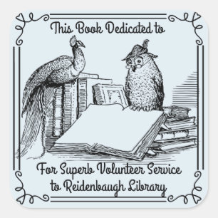 Voluntários da biblioteca da etiqueta do