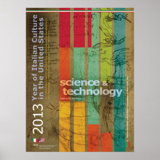 Voo de Aves do Codex Leonardo da Vinci Poster