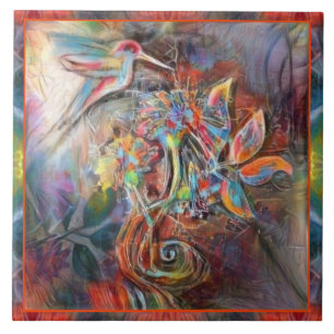 Voo de Hummingbird Pastéis Suaves Arte