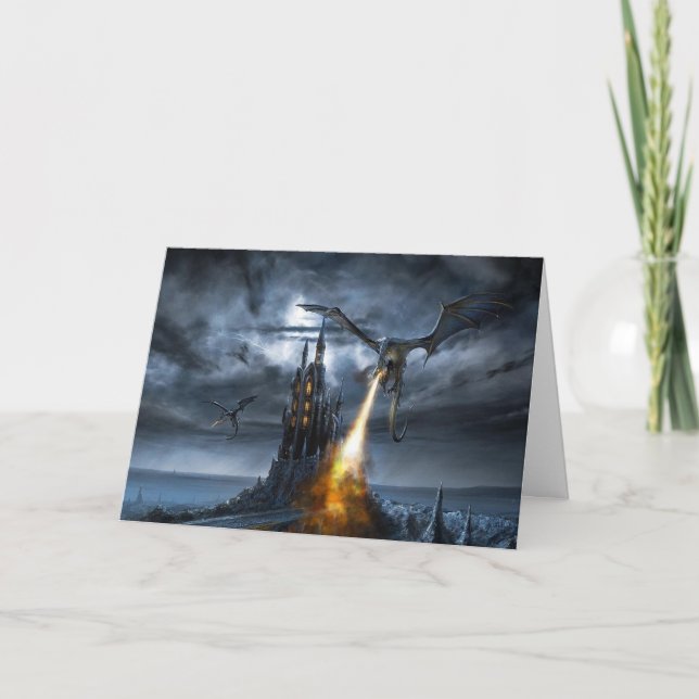 Voo Do Dragão - Cartão De Saudação De Aniversário (Frente)