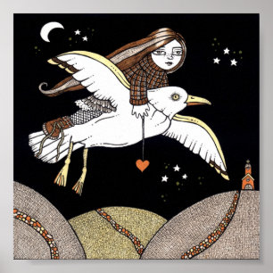 Voo Francês de Impressão de Poster de Rico