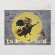 "Voo Noturno!" Cartão de Convite