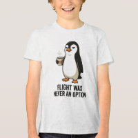 Voo Nunca Foi Uma Opção Design de Pinguim Engraçad