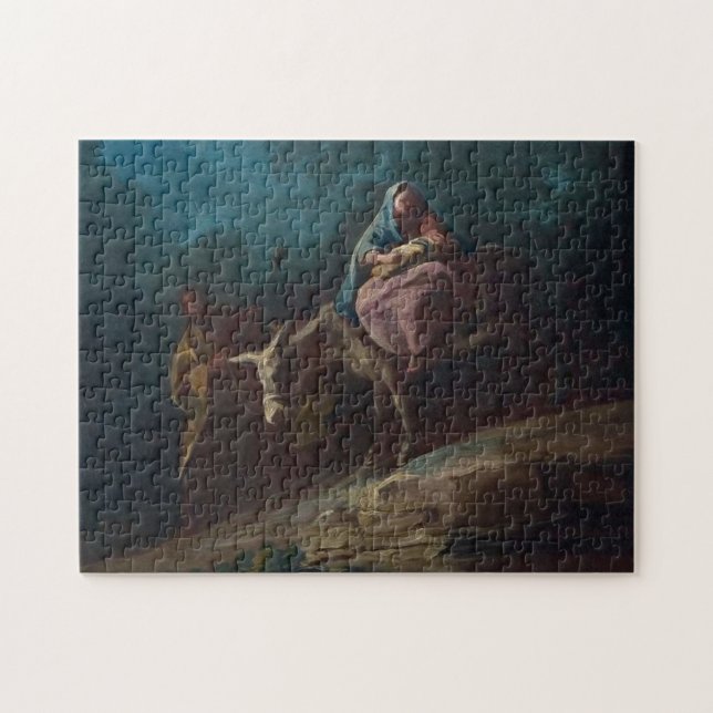 Voo para o Egito por Francisco Goya Quebra-cabeça (Horizontal)