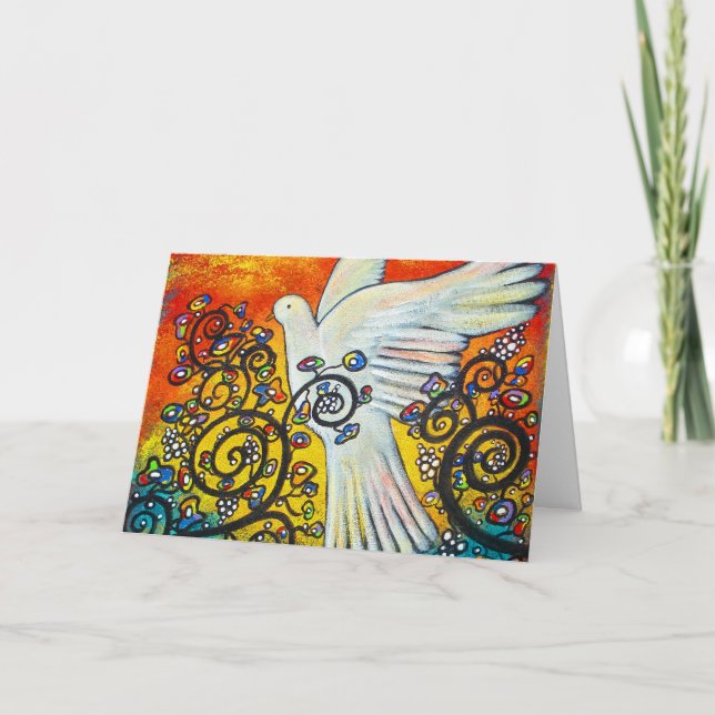 Voo Pela Paz No Cartão De Natal (Frente)