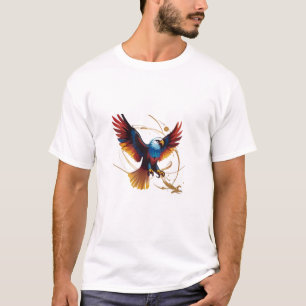 Voo transcendente: Design de Camisa T Crystal Eagl