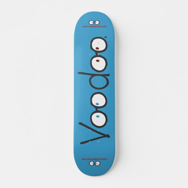 Voodoo Long Skateboard Deck (Blue) (Frente)