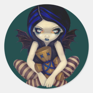 "Voodoo" na etiqueta azul