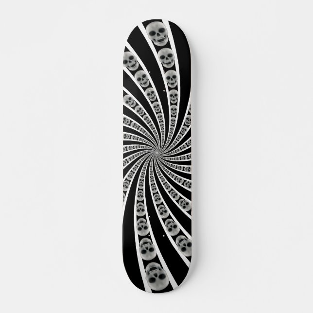 Vórtice de Caveira: Skateboard (Frente)