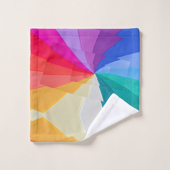 vórtice multicolor no conjunto de toalhas de banhe (Pano de lavar)