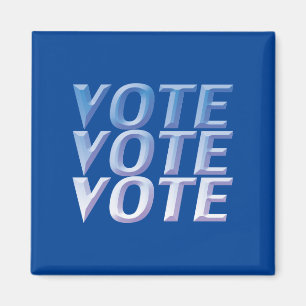 votação - Azul, branco, imã