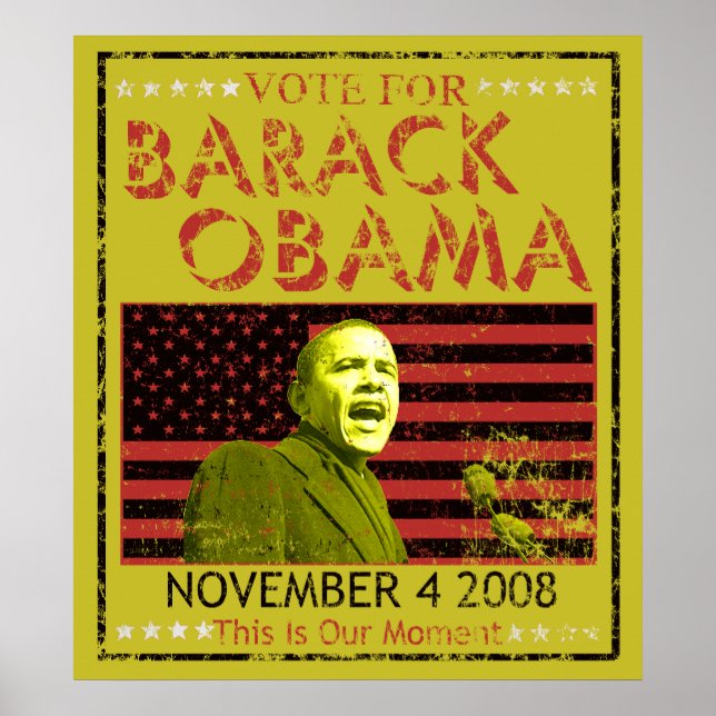 Votação para Barack Obama Posters (Frente)