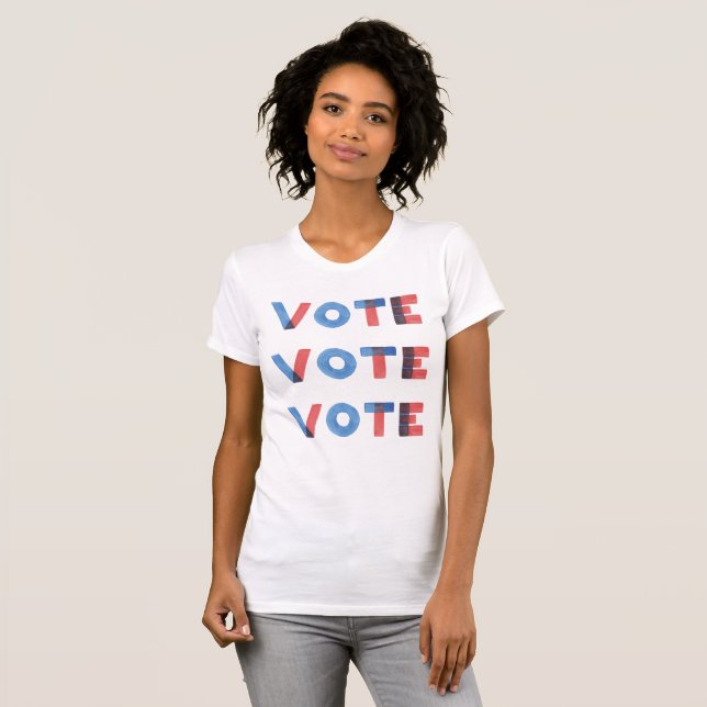 VOTAÇÃO POR Aquarela Camisa feminina (Frente Completa)