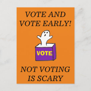VOTAÇÃO PRECOCE Cartão postal Fantasma sem Votação